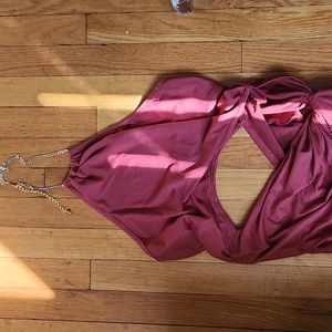 Cut Out Halter Dress